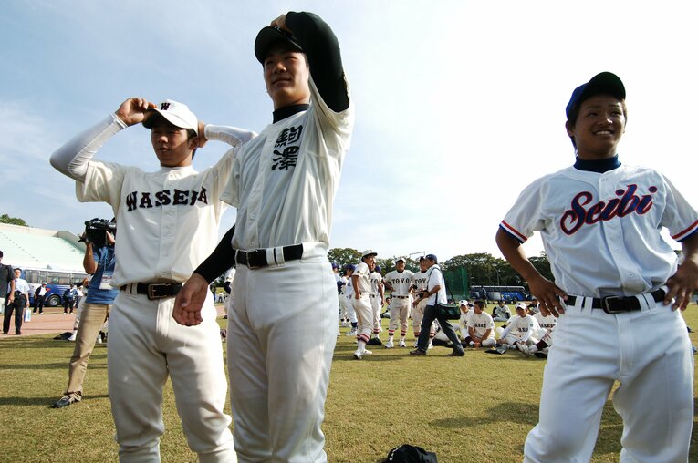 2006年、日本高校選抜の一コマ　©Sigeru Tanaka