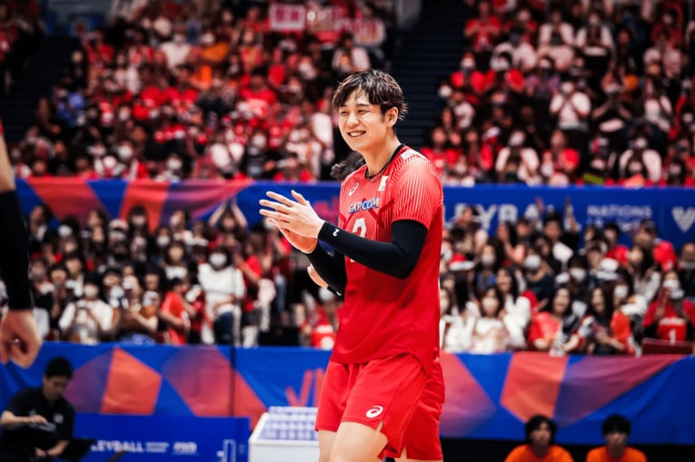 ネーションズリーグ ブルガリア戦　©︎FIVB