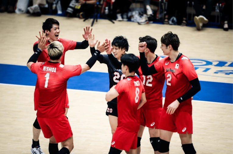 ネーションズリーグ ブルガリア戦　©︎FIVB