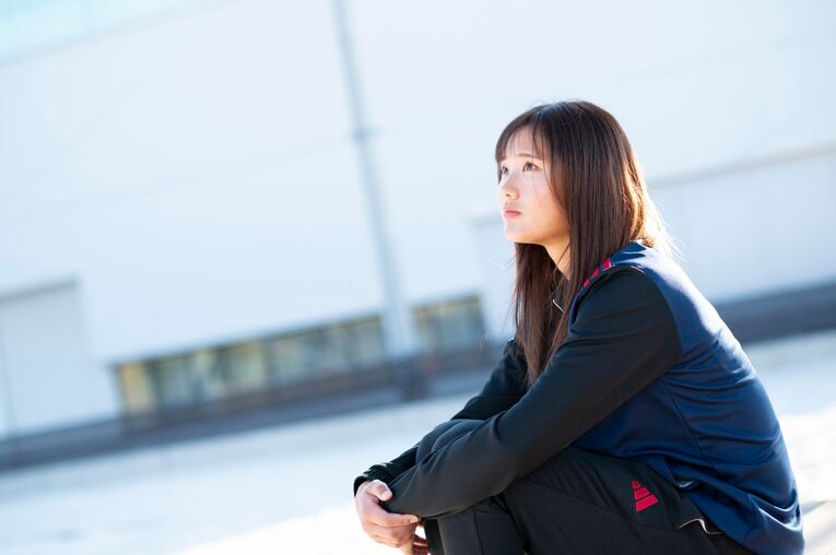 ビーチバレー界のニューヒロイン・秋重若菜の撮り下ろしフォト【スワイプするとそのほかの写真もご覧になれます】　©Tadashi Hosoda