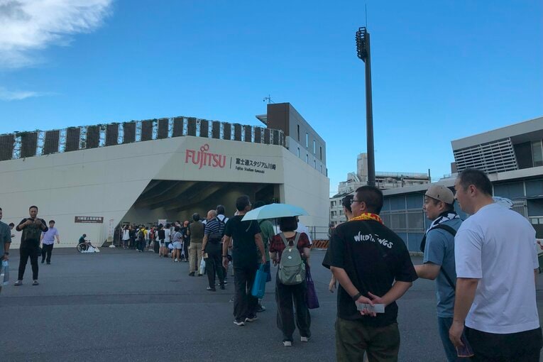 会場の富士通スタジアム川崎　©Essei Hara