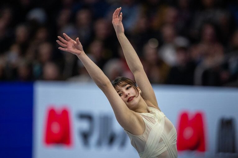 世界選手権SPの演技　©Getty Images
