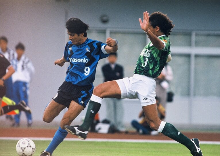 ゴールを量産していたガンバ大阪・永島昭浩（1993年1stステージ）©︎Takao Yamada