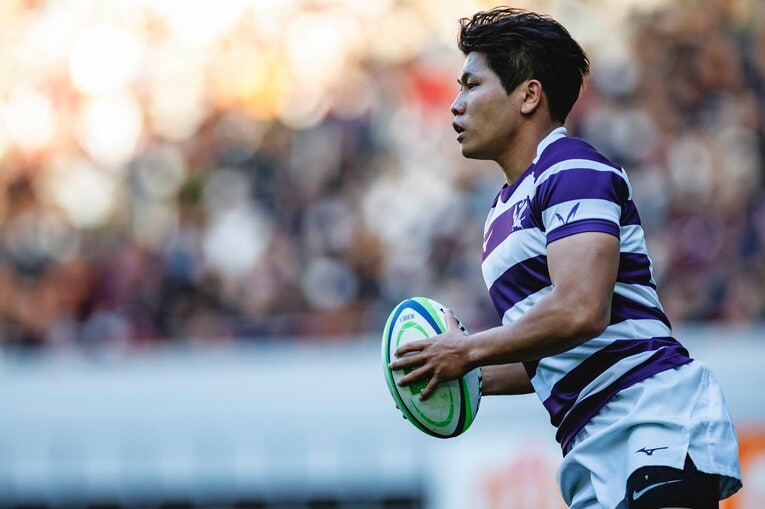 WTB安田昂平（明大4年）©︎Kiichi Matsumoto