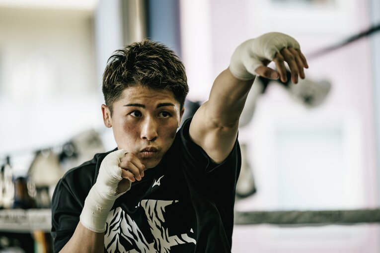 井上尚弥の公開練習　©Kiichi Matsumoto