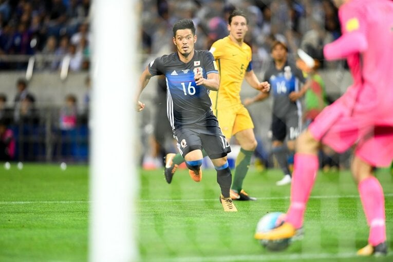 2017年の日本vsオーストラリア　©Sports Graphic Number