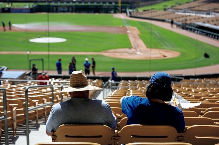 ドジャースのキャンプ地であり、ルーキークラスの選手がプレーする「アリゾナ・コンプレックスリーグ・ドジャース」の本拠地でもあるキャメルバックランチ ／ photograph by Nanae Suzuki
