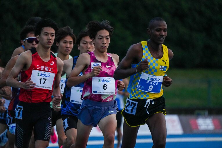 五輪前の最終調整レースのホクレン記録会ではラストスパートで異次元のキレを見せた　©Satoshi Wada