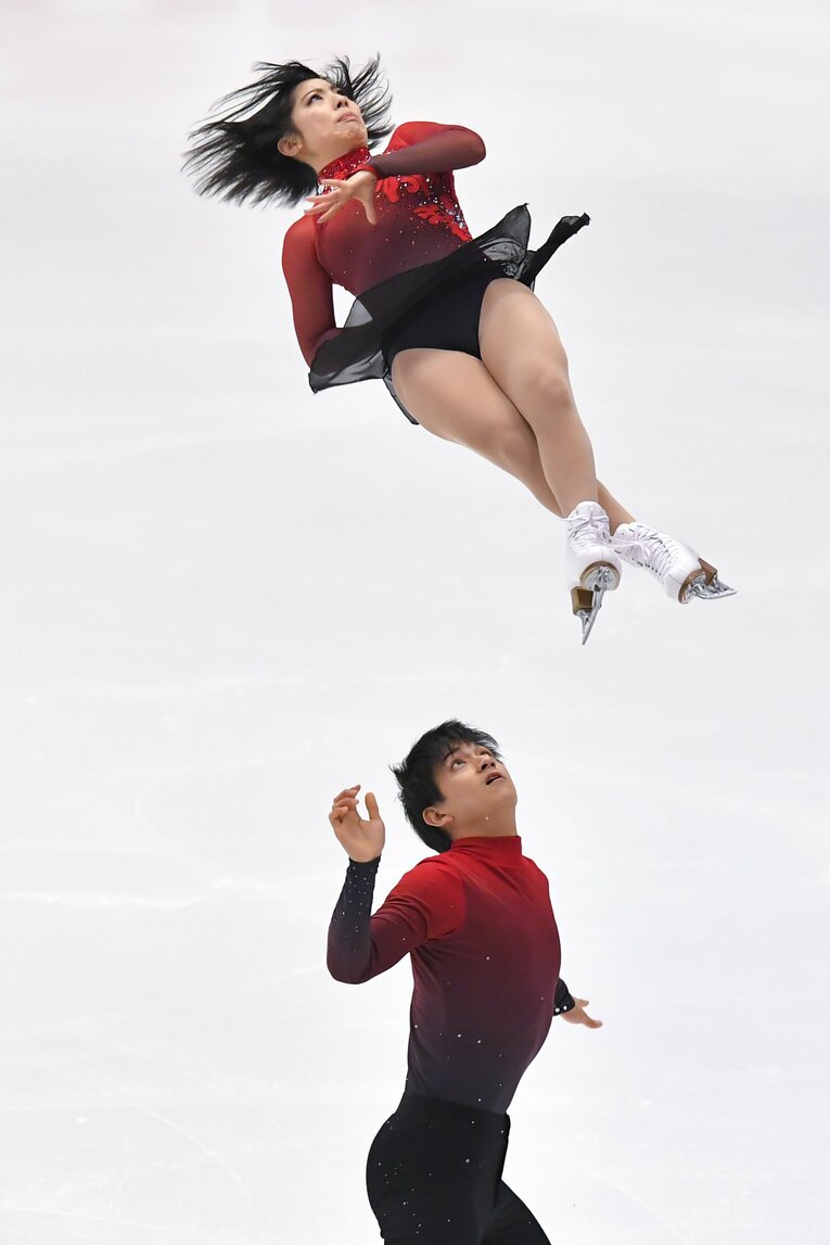 【りくりゅうレア写真】2019年、りくりゅうペア結成当時（写真は右に続きます）　©Getty Images