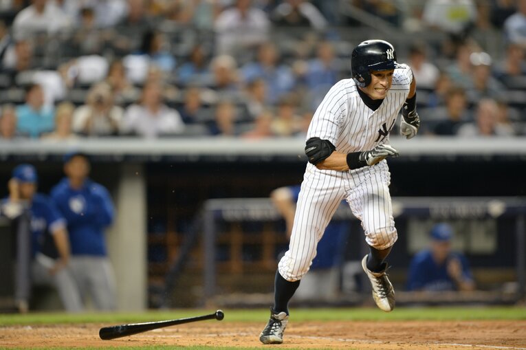 2012年～14年ヤンキース時代のイチロー　©BUNGEISHUNJU