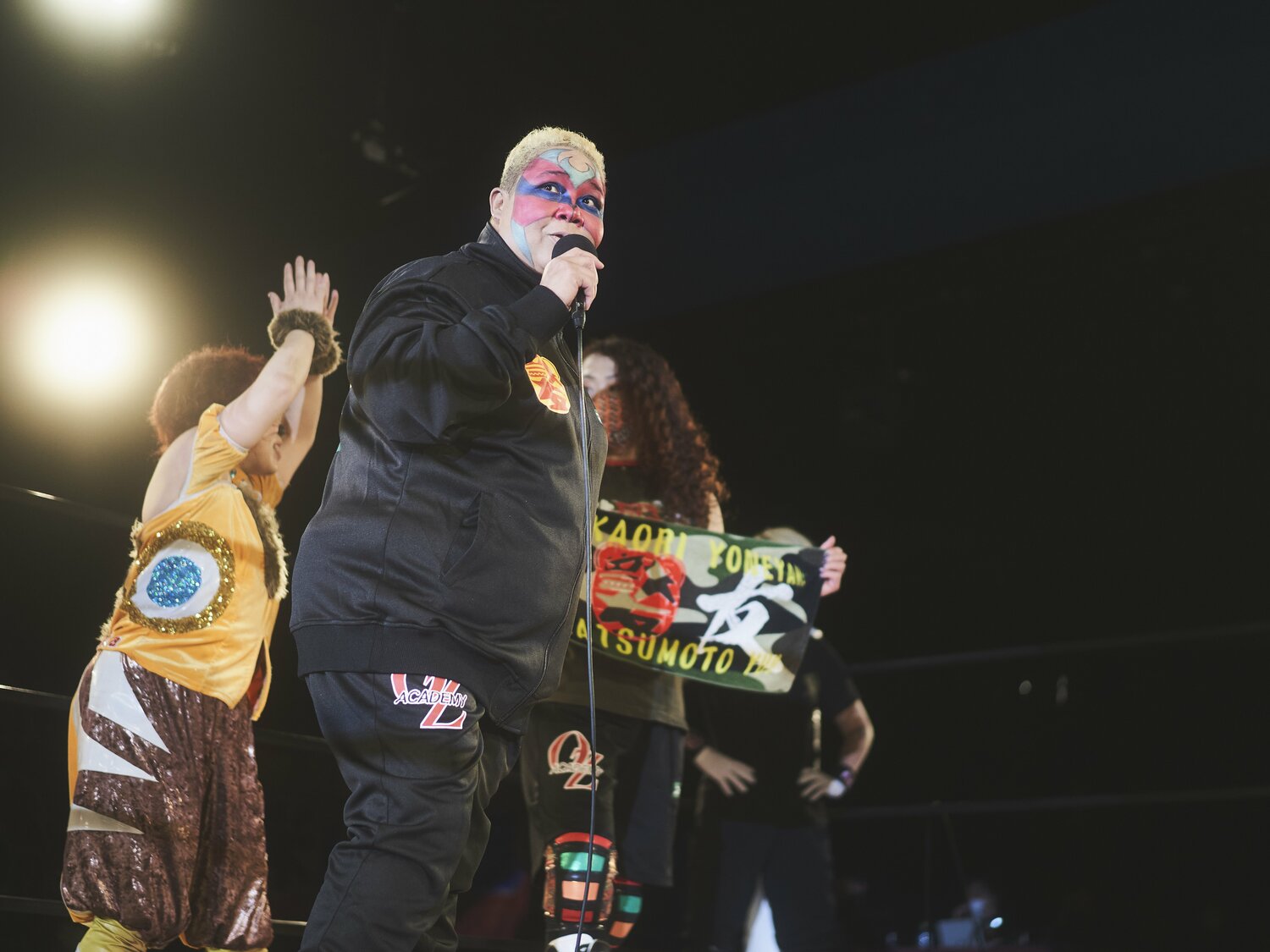 3月13日のOZアカデミー新宿FACE大会に突如登場し、4.3後楽園大会での復帰を宣言したアジャコング