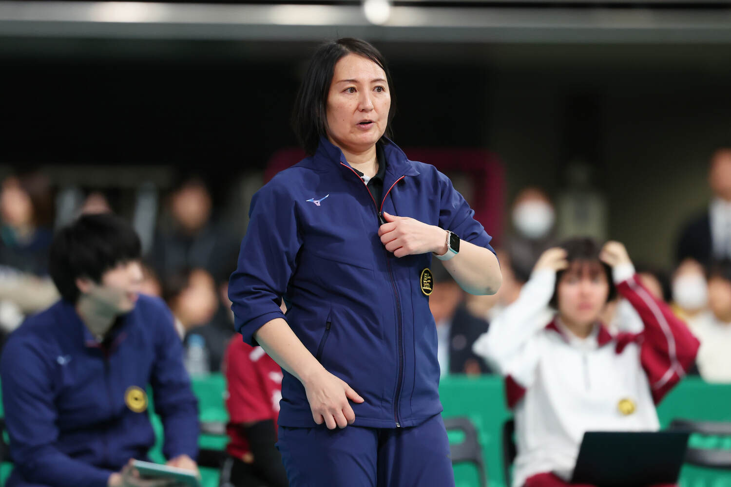 旭川実業・岡本祐子監督 ©︎Yohei Osada/AFLO SPORT