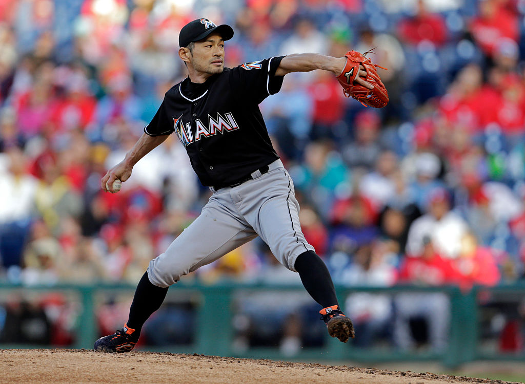 イチローも2015年のマーリンズ時代に登板　©Getty Images