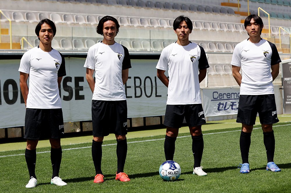 FW廣澤灯喜（19）、MF浅野葵（20）、FW中野優太（23）、FWキム・ヨン・ハク(20)　©Hiroaki Sawada