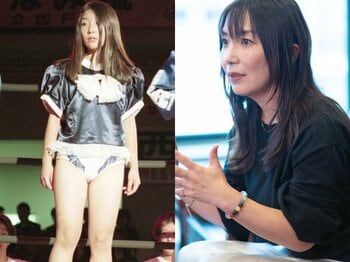 「バラエティ番組で胸をさわられて…」あのアイドルレスラーの告白…府川唯未（47歳）が今明かす“芸能活動の苦悩”「昔の映像を観ると…」《全女BEST》＜Number Web＞ photograph by L)東京スポーツ新聞社、R)Takuya Sugiyama