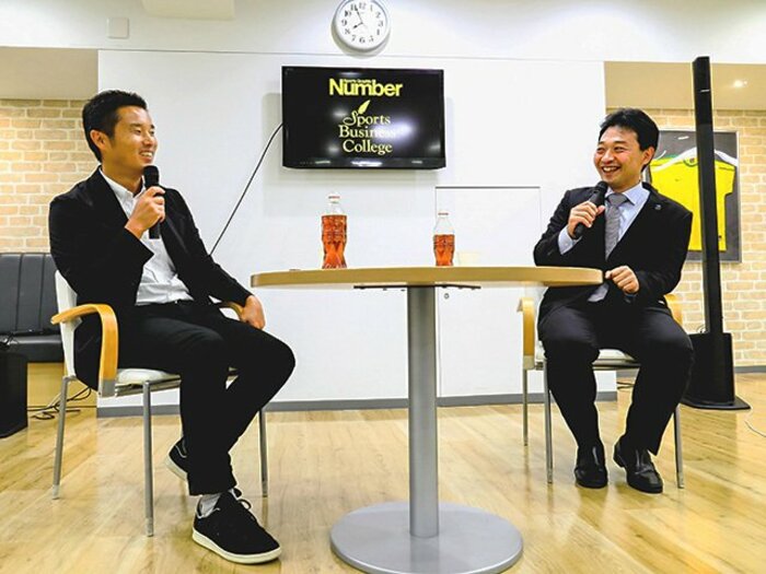 「スクール・ウォーズ」以降の接点を。岩渕理事が語ったW杯以後のラグビー。<Number Web> photograph by Kiichi Matsumoto