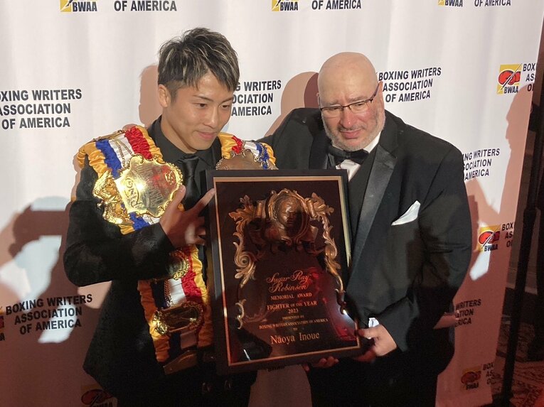 BWAAジョセフ・サントリキート会長（右）と（筆者撮影）