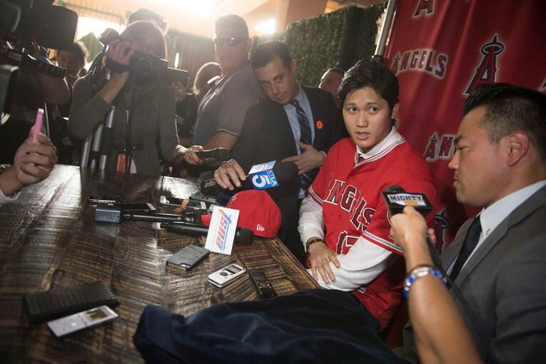 メジャー挑戦時の大谷翔平　©Getty Images