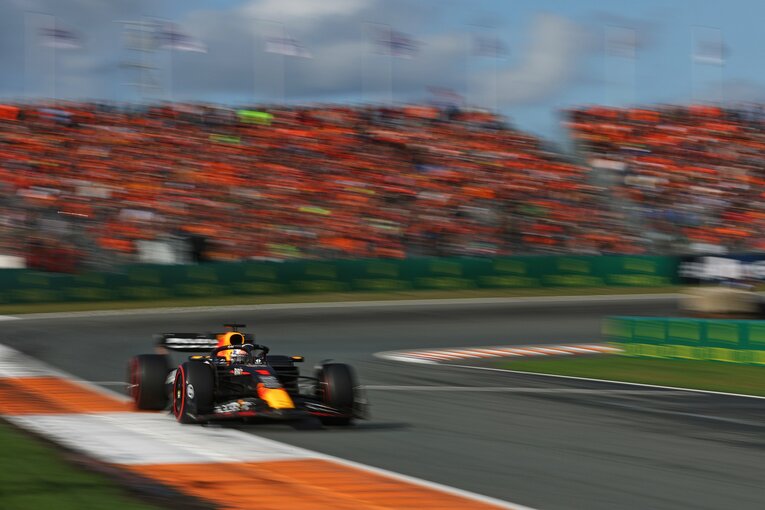 雨をものともせず、最多連勝記録に並んだオランダGPのフェルスタッペン　©Getty Images / Red Bull Content Pool