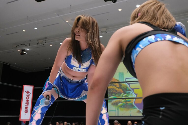 スターダムの大学生レスラー・妃南　©Norihiro Hashimoto