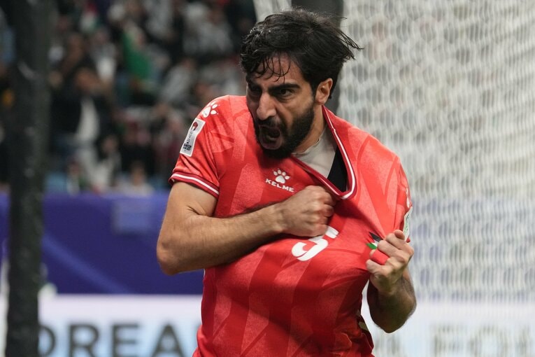 ガザ地区出身のパレスチナDFモハメド・サーレ　©Masashi Hara