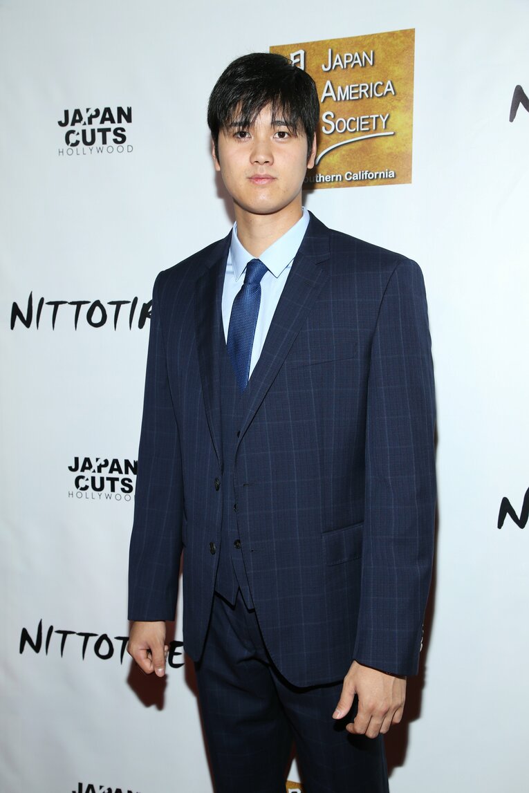 2019年7月…現地の記念式典に出席した大谷　©Getty Images