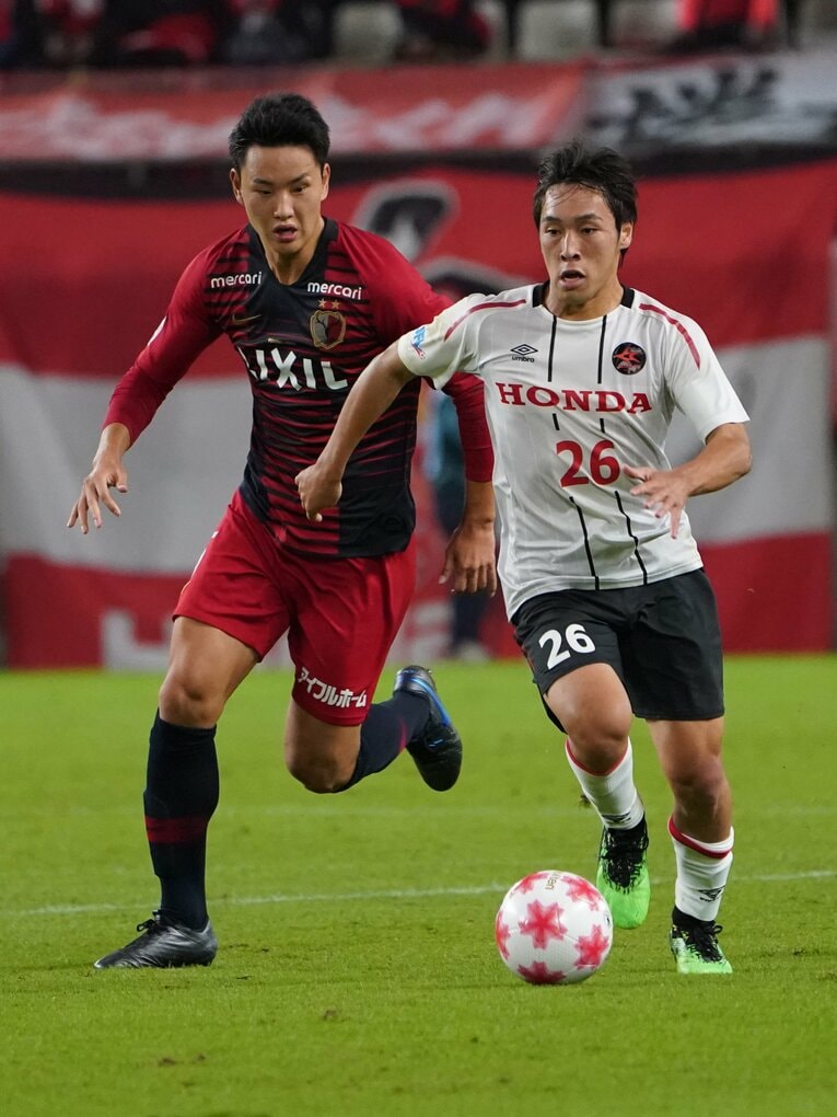昨年度の天皇杯。鹿島に敗れたが、台風の目となったHonda FCの躍進を支えた　©︎Getty Images