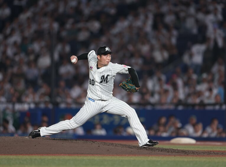 今季は先発にもチャレンジするなどロッテで活躍する横山も上一色中出身　©︎JIJI PRESS