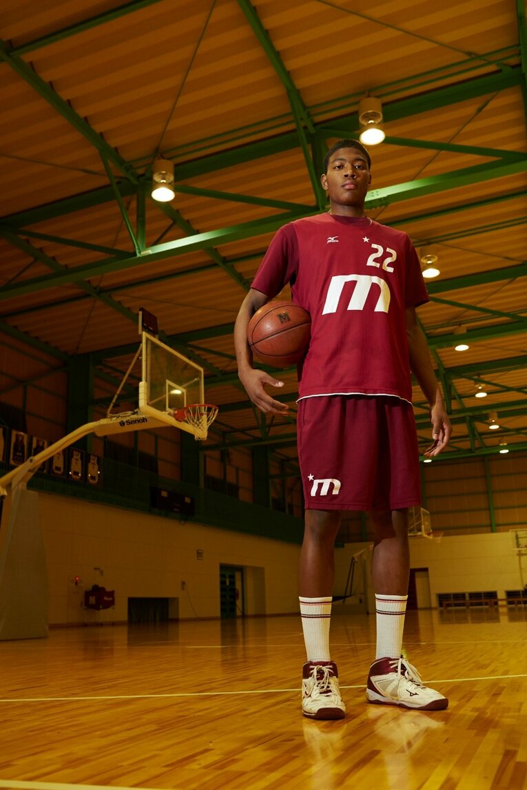 明成高校時代の八村　©Sports Graphic Number