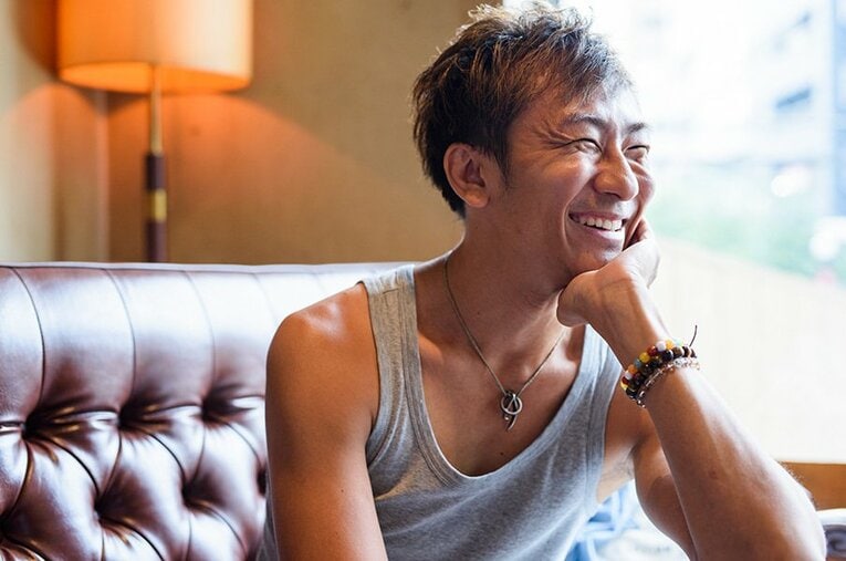 現役生活を嬉しそうに振り返るクレイ勇輝。たとえボクシングに愛されなくても、ボクシングを愛していることが手に取るように分かった。 ／ photograph by Ichisei Hiramatsu