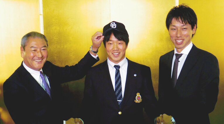 2016年ドラフトで中日に1位指名された柳裕也投手。　©JIJI PRESS