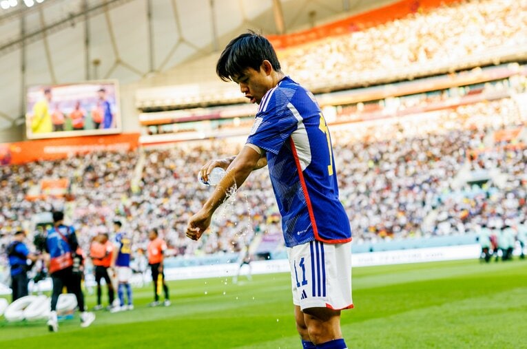 カタールW杯の久保　©Kiichi Matsumoto/JMPA