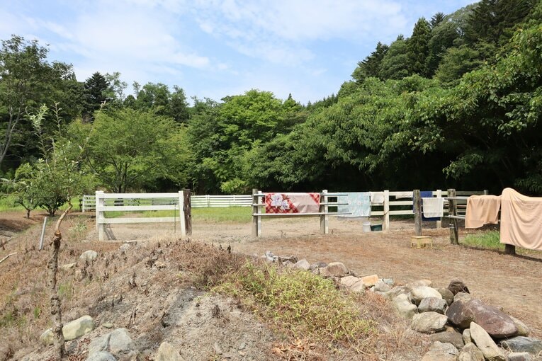 本田博信さん宅のパドック