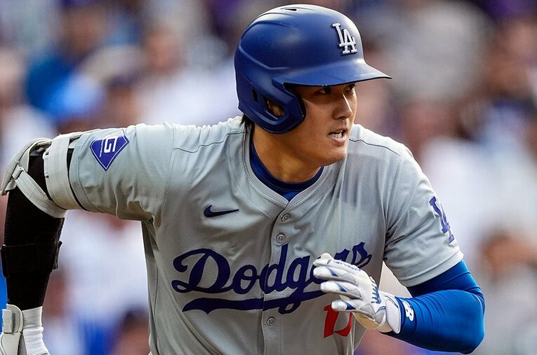 ベッツ離脱で1番打者を任されることになりそうな大谷翔平。記録面からも“新境地”が見られるかもしれない ／ photograph by AP/AFLO
