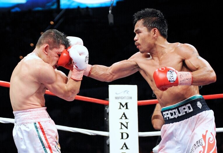 2008年6月、パッキャオが増量によって“覚醒”したデビッド・ディアスとのWBC世界ライト級タイトルマッチ