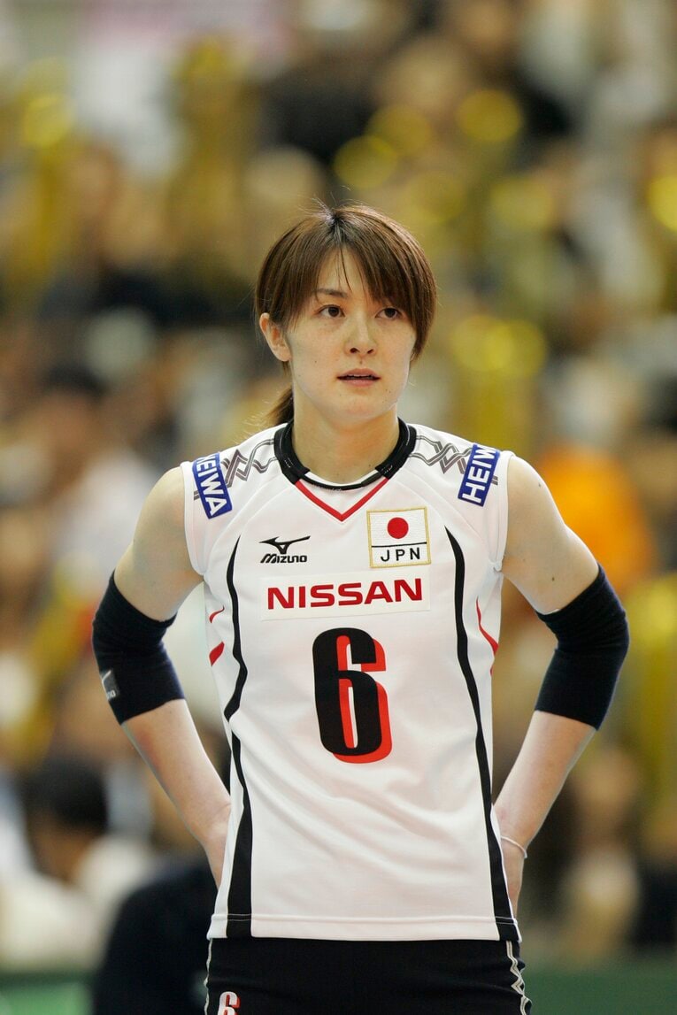 日本代表時代の菅山かおる　©BUNGEISHUNJU