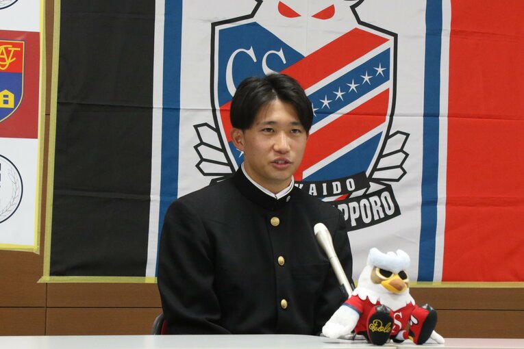 北海道コンサドーレ札幌へ加入する名古屋高校FW原康介（3年）©︎Takahito Ando