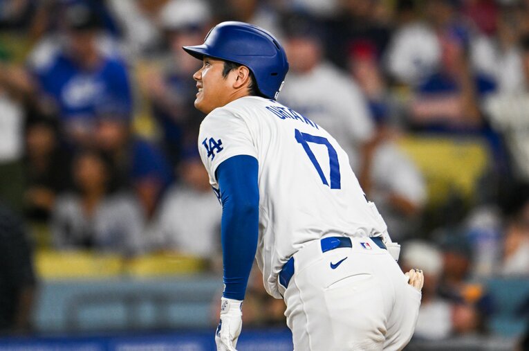「50－50」の大台に乗せたドジャースの大谷翔平　©Nanae Suzuki