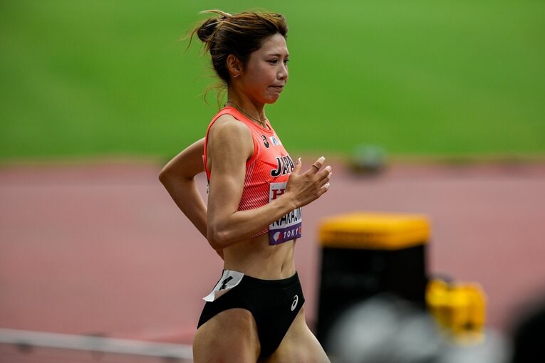 【東京世界陸上】100mハードル予選を走る中島ひとみ（長谷川体育施設）　©Nanae Suzuki