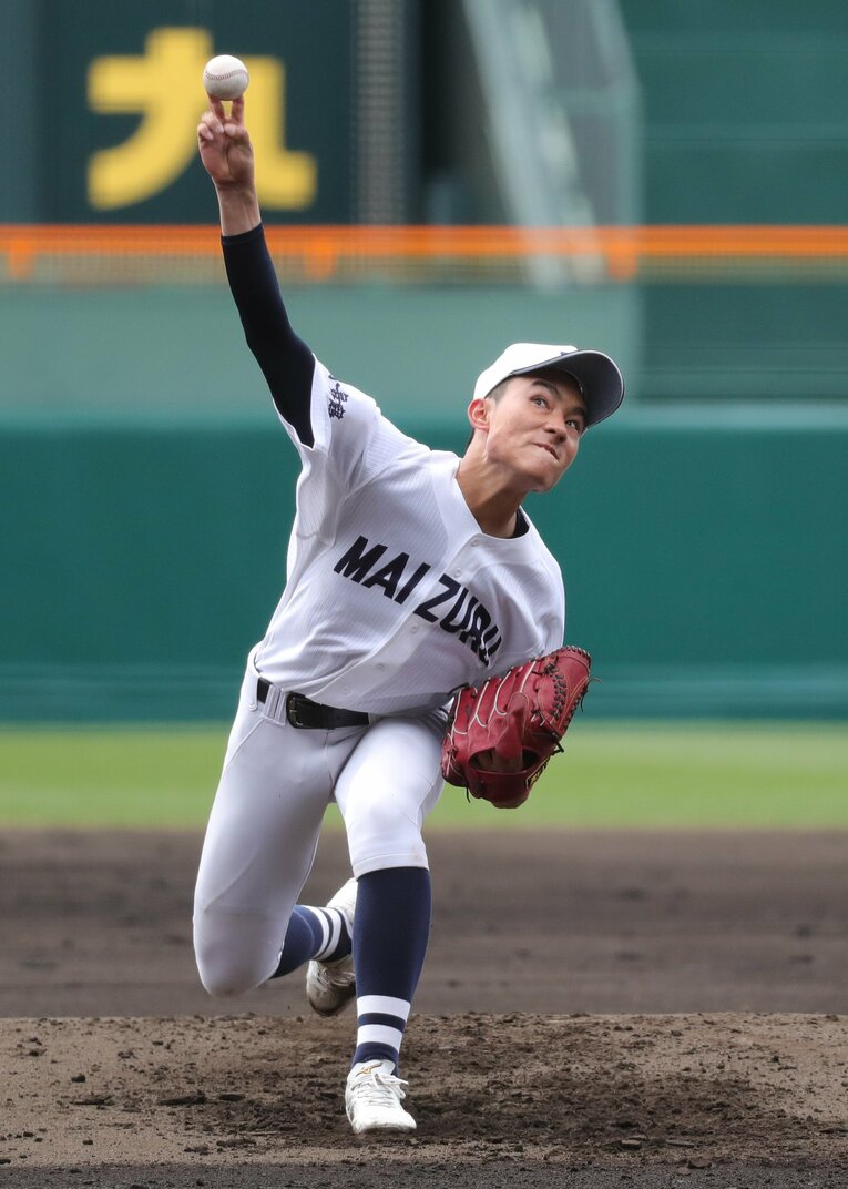 大分舞鶴の奥本翼　©JIJI PRESS