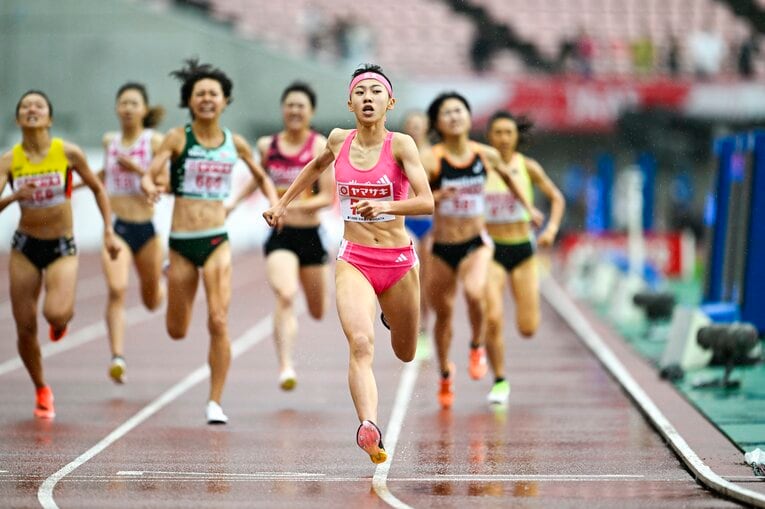 最後の150ｍで一気に後続を突き放した　©Asami Enomoto