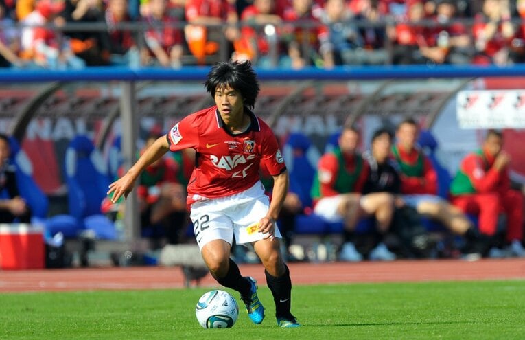 2011年10月、ヤマザキナビスコカップ決勝。後半50分に2枚目のイエローカードで退場、チームも0-1で敗れた　©︎Toshiya Kondo