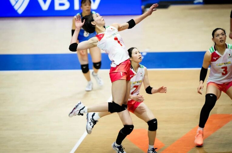 和田由紀子（VNLタイ戦）　©︎Volleyball World
