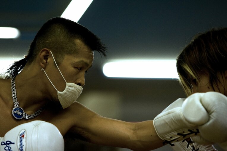 辰吉丈一郎のトレーニング風景（2006年撮影）©Takuya Sugiyama