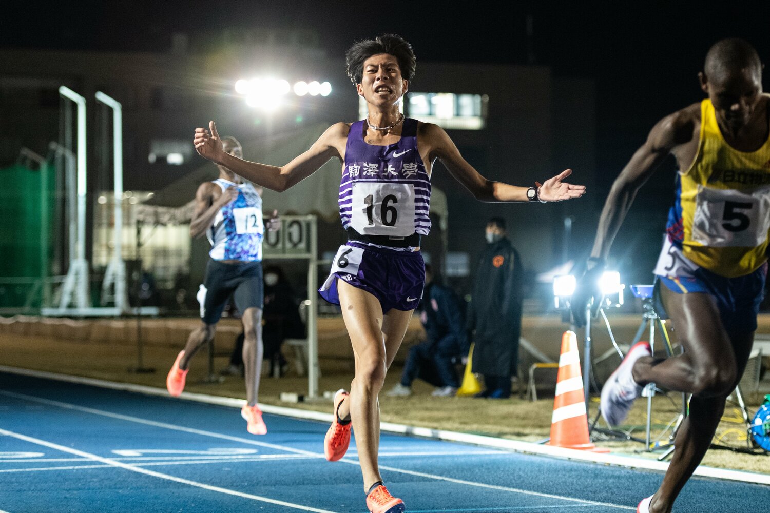 12月4日の日体大記録会では日本人学生最高・日本歴代2位の記録を更新した田澤　©Nanae Suzuki