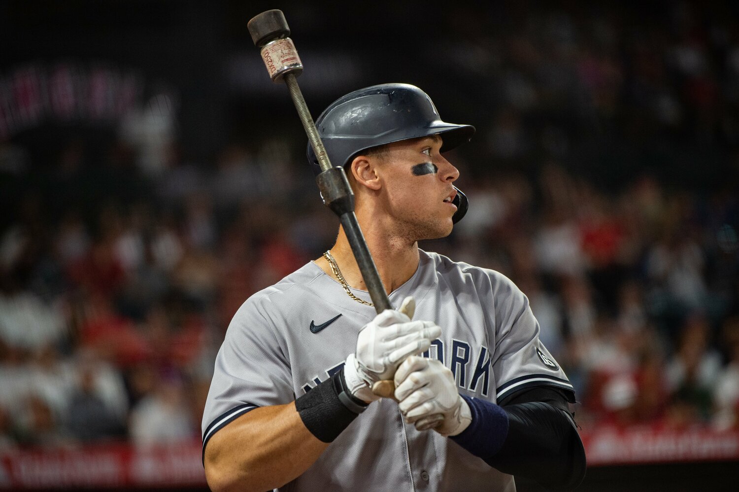 ヤンキースには、昨季、大谷を上回る62本のホームランを打ったアーロン・ジャッジが在籍している ©Nanae Suzuki