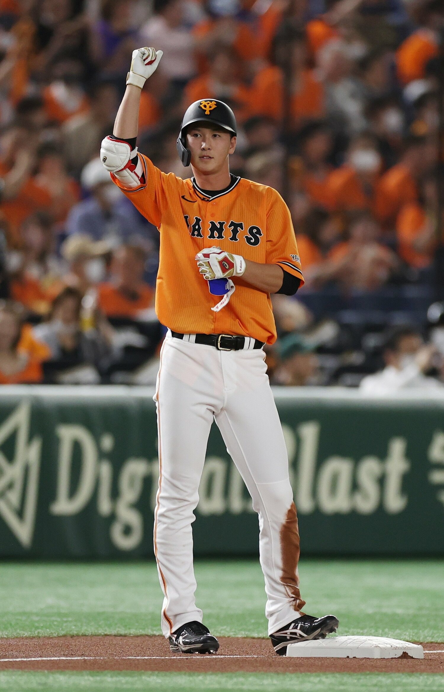 大型選手としても注目が集まる秋広。巨人の中でその存在感は急激に大きくなっている　©JIJI PRESS