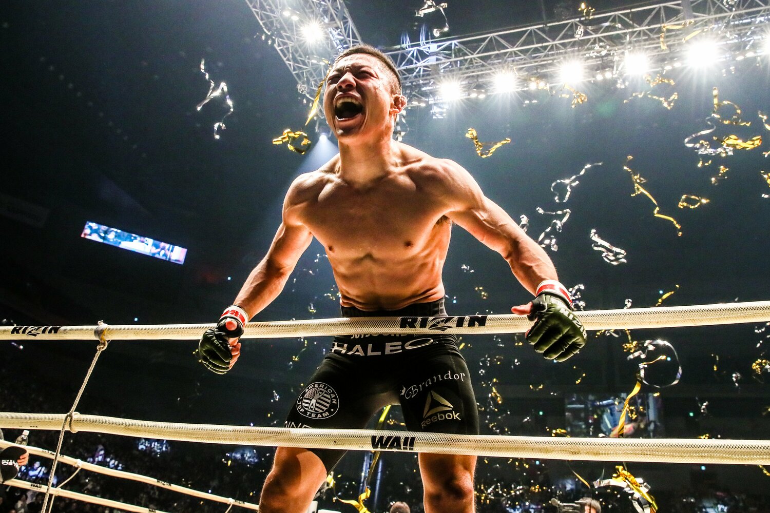 堀口恭司はRIZINバンタム級トーナメントの決勝で石渡伸太郎をKO。元UFCトップファイターの実力を満天下に示した ©RIZIN FF Susumu Nagao