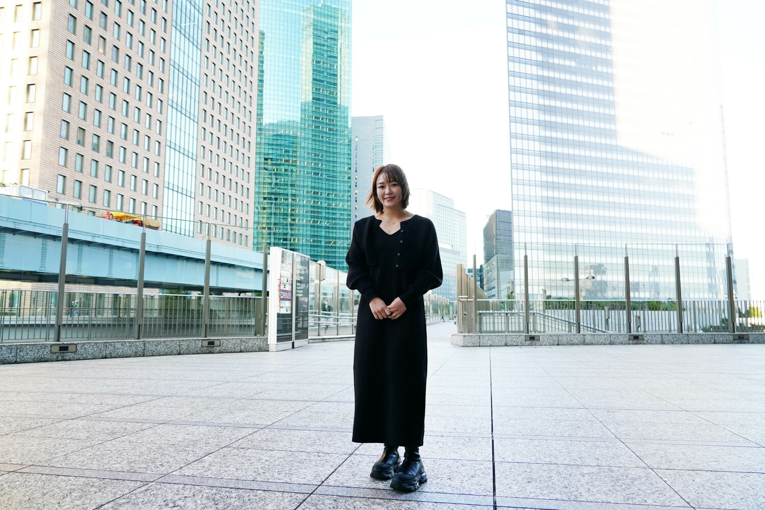 私服姿のSareee。プロレスラーのなかでも小柄で引き締まった体型だ　©Essei Hara