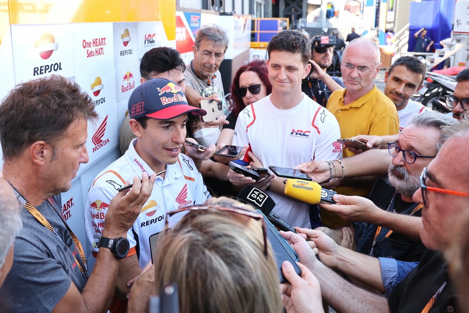 世界中がマルケスの復帰を待ちわびるだけに、テストでの言動は大きな注目を集めた